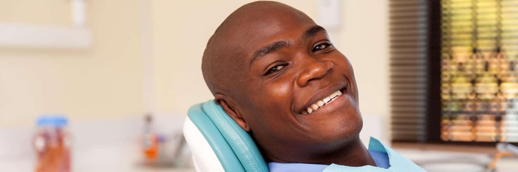 man smiling after dental bridge in Gaithersburg MD